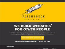 Tablet Screenshot of flightdeckmedia.com